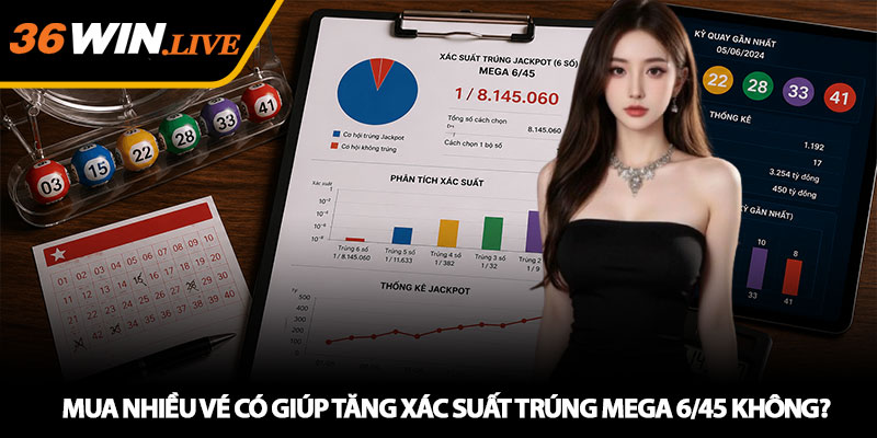 Xác Suất Trúng Mega 6/45 - Phân Tích Cơ Hội Jackpot Thực Tế 3 Mua nhiều vé có giúp tăng xác suất trúng Mega 6/45 không?